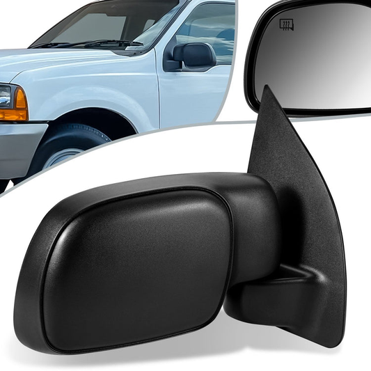 RETROVISOR MIRROR - OEM - 99-04 FORD F-350 / 00-05 FORD EXCURSION - POWERED - HEATED - FOLDING - TEXTURED - BLACK - RIGHT