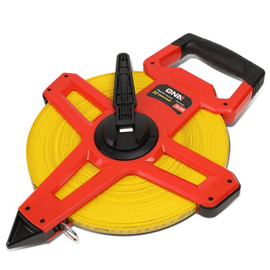 HERRAMIENTAS DNA LOGO - 330FT - 1.5" - FIBERGLASS - W/ GROUND SPIKE - BLACK / RED