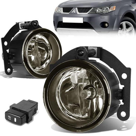 FAROS DE NIEBLA 10-15 MITSUBISHI OUTLANDER / 11-15 OUTLANDER SPORT , RVR - WITH SWITCH - H11 BULB - SMOKE