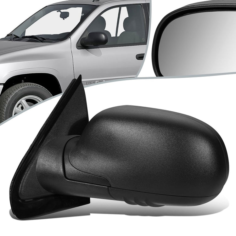 RETROVISOR MIRROR - OEM - 02-09 GMC ENVOY - POWERED - FOLDING - TEXTURED - BLACK - LEFT