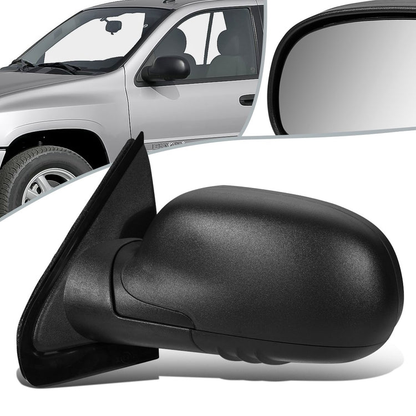 RETROVISOR MIRROR - OEM - 02-09 GMC ENVOY - POWERED - FOLDING - TEXTURED - BLACK - LEFT