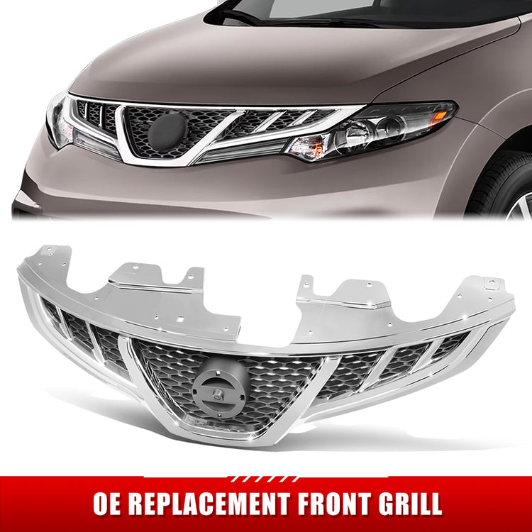 PARRILLA GRILLE - DS MURNO '09-'14/ GRILLE ASS'Y 11-14/ W/PRIMED W/CHROME FRAME//PARTS.NO,NI1200270//OEM NO,623101SZ0B