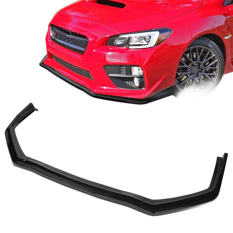 nan FRONT BUMPER LIP - 15-20 SUBARU WRX STI - 3PCS - CS-STYLE - BLACK