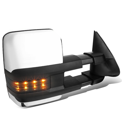 RETROVISORES EXTENDIBLES TOWING MIRROR - 03-06 CHEVY SILVERADO, GMC SIERRA, CHEVY TAHOE, CHEVY SUBURBAN, GMC YUKON, CADILLAC ESCALADE, CHEVY AVALANCHE / 2007 CHEVY SILVERADO CLASSIC, GMC SIERRA CLASSIC - RIGHT - POWERED W/ HEATED - LED SMOKE SIGNAL -