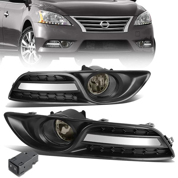 FAROS DE NIEBLA 13-16 NISSAN SENTRA 4-DR - WITH SWITCH, BEZEL - 58 BULB - SMOKE