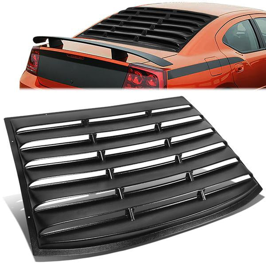 PERSIANA TRASERA REAR WINDOW LOUVER - 06-10 DODGE CHARGER - 1PC - BLACK