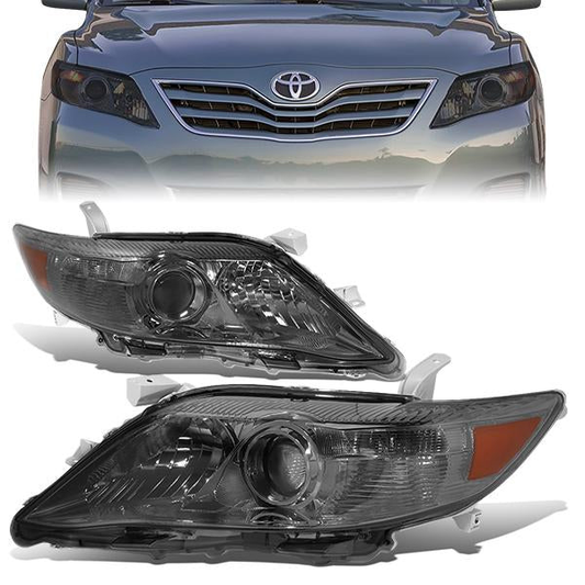 FAROS 10-11 TOYOTA CAMRY - PROJECTOR - H11 LOW BEAM / 9005 HIGH BEAM / 7440A TURN SIGNAL - SMOKE HOUSING / AMBER CORNE
