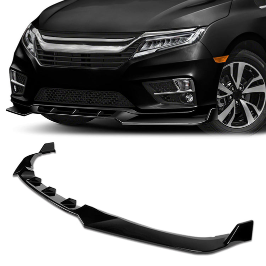 LIP FRONTAL 18-20 HONDA ODYSSEY - REQUIRES DRILLING BUMPER FOR INSTALLATION - 3PC - PAINTED GLOSS BLACK