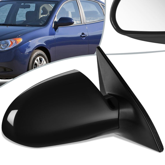 RETROVISOR MIRROR - OEM - 07-10 HYUNDAI ELANTRA - POWERED - HEATED - BLACK - RIGHT