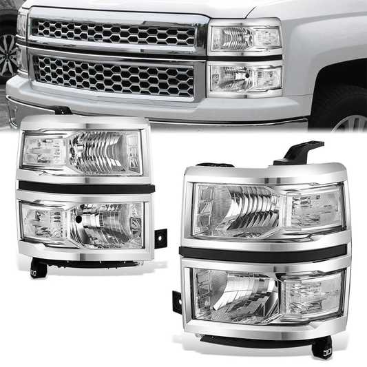 FAROS 2014-2015 SILVERADO 1500//WHITE HOOD, WHITE REVERSE, BRIGHT BOTTOM LIGHT WITH BLUE LIGHT BULB