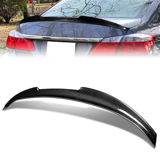 SPOILER CAR TRUNK SPOILER - 13-17 HONDA ACCORD - CARBON FIBER BLACK