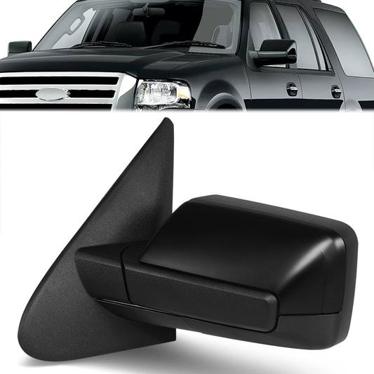 RETROVISOR MIRROR - OE STYLE - FORD EXPEDITION 12-14 - LINCOLN NAVIGATOR 12-14 - WITH POWER FOLD WITH HEATED WITH SIGNAL WITH MEMORY - DRIVER SIDE - PAINT TO MATCH - BLACK