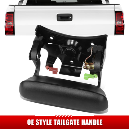 MANIJA DOOR HANDLE COVERS - 99-07 SILVERADO SIERRA 1500-3500 - ABS PLASTIC / STAINLESS STEEL - TEXTURED BLACK