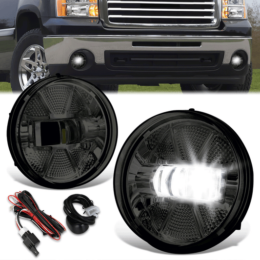FAROS DE NIEBLA 07-14 GMC SIERRA 2500HD 3500HD / 07-13 GMC SIERRA 1500,SMOKE