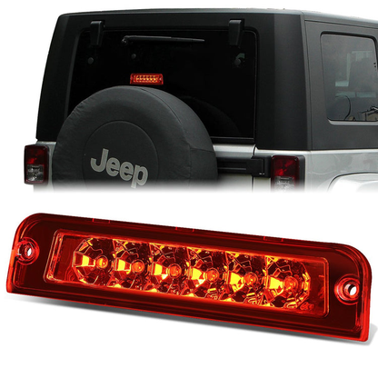LUZ DE FRENO 97-06 JEEP WRANGLER - DOES NOT FIT MODELS WITH OFFROAD PACKAGE - LED - RED