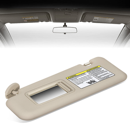 nan SUN VISOR - 08-13 TOYOTA HIGHLANDER - FITS MODELS WITH VISOR EXTENSION - BEIGE / TAN
