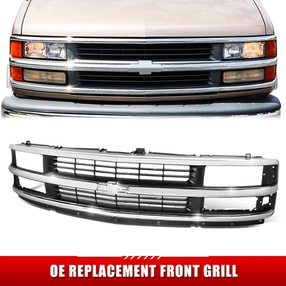 PARRILLA GRILLE - CV EXPRS/GMC SVNA '96-'02/ GRILLE ASS'Y/ CHROME/SILVER/GREY/ (COMPOSITE HEAD LIGHT TYPE)/ (EXPRESS)//PARTS.NO,GM1200382//OEM NO,15037242