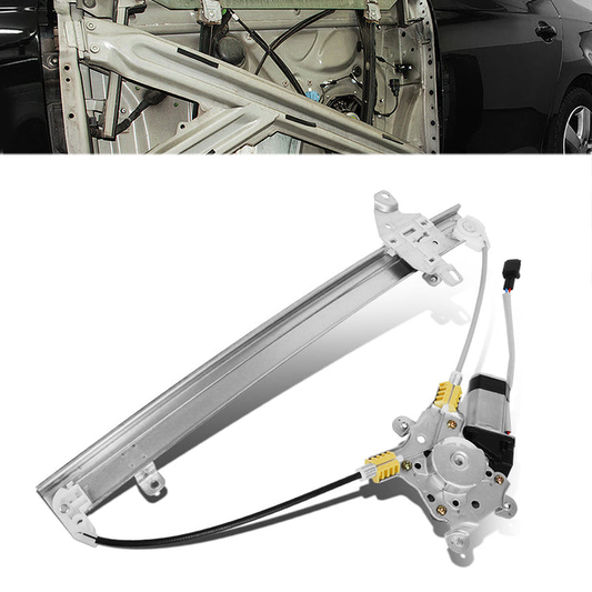 REGULADOR DE VENTANA WINDOW MOTORS & REGULATORS - METALLIC - 05-16 NISSAN FRONTIER/05-07 NISSAN PATHFINDER/05-15 NISSAN XTERRA/09-10 SUZUKI EQUATOR - FITS MODELS WITH 2-PIN CONNECTOR - METALLIC - BARE STEEL/PLASTIC