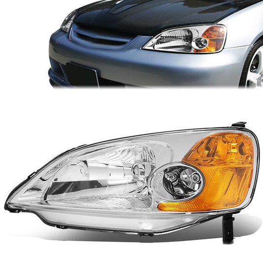 FAROS OE STYLE - 01-03 HONDA CIVIC NON SI - H4 HEADLIGHT / 7443 SIGNAL - LEFT