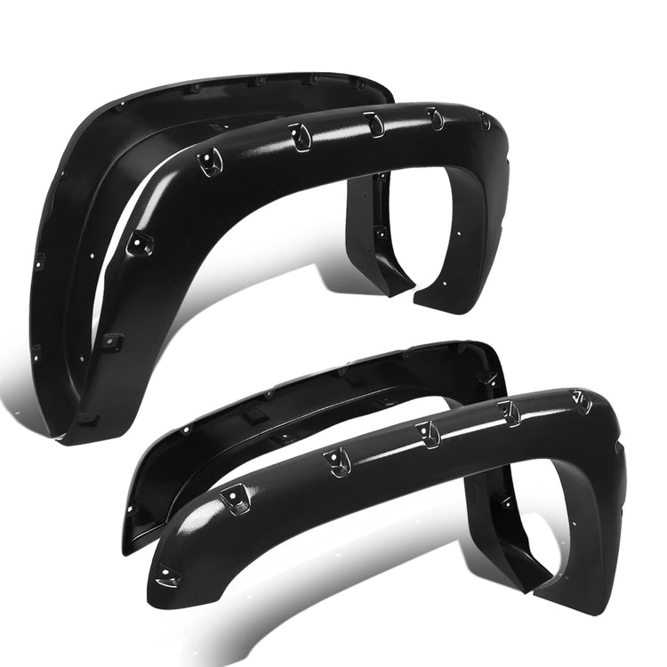 CANTONERAS 03-06 CHEVY SILVERADO 1500, 2500, 3500 / 2007 CHEVY SILVERADO 1500, 2500, 3500 CLASSIC - FITS 78.7", 97.6" FLEETSIDE BED MODELS - POCKET-RIVETED STYLE - TEXTURED - MATTE BLACK