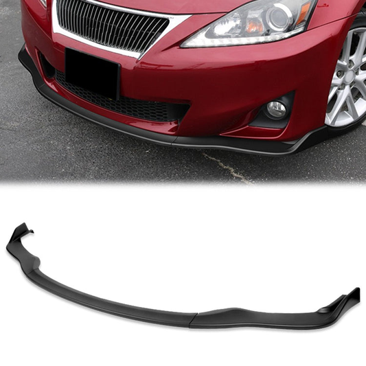 LIP FRONTAL 11-13 LEXUS IS350, IS250 - REQUIRES DRILLING BUMPER FOR INSTALLATION - 3PC - MATTE BLACK