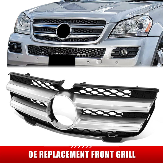 PARRILLA GRILLE - BZ GL-CLASS(X164) '07-'12/ GRILLE ASS'Y 14-17/ CHROME/BLACK/ W/O PROXIMITY CRUISE CONTROL/ (CDI|BLUETEC)