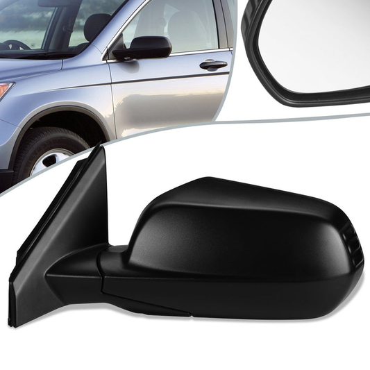 RETROVISOR MIRROR - OEM - 07-11 HONDA CR-V - POWERED - HEATED - TEXTURED - BLACK - LEFT