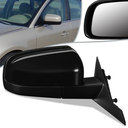 RETROVISOR MIRROR - OEM - 05-07 FORD FIVE HUNDRED / 05-07 MERCURY MONTEGO - POWERED - HEATED - PAINTABLE - BLACK - RIGHT
