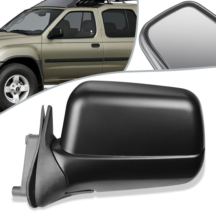 RETROVISOR MIRROR - OEM - 98-04 NISSAN FRONTIER / 00-04 NISSAN XTERRA - POWERED - TEXTURED - BLACK - LEFT