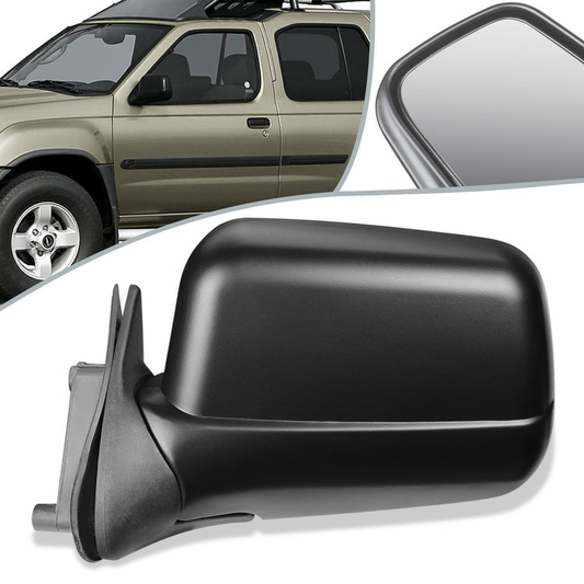 RETROVISOR MIRROR - OEM - 98-04 NISSAN FRONTIER / 00-04 NISSAN XTERRA - POWERED - TEXTURED - BLACK - LEFT