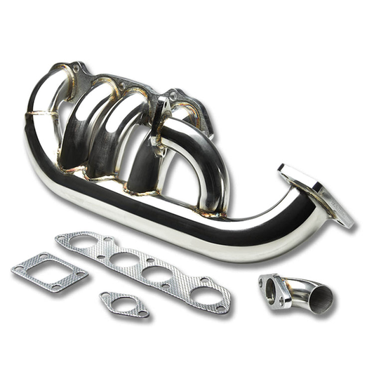 TURBO MANIFOLD TURBO MANIFOLD - SS - 00-09 HONDA S2000 S2K AP1 / AP2 - SIDEWINDER FRONT FACING - T3 FLANGE - 35 / 38MM WG - I6-3