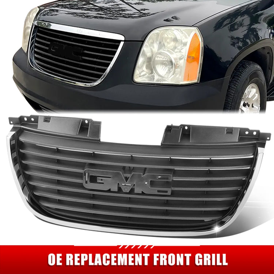 PARRILLA GRILLE - GC YUKN '07-'14/ GRILLE ASS'Y/ MAT-BLACK W/CHROME FRAME//PARTS.NO,GM1200576//OEM NO,25891151