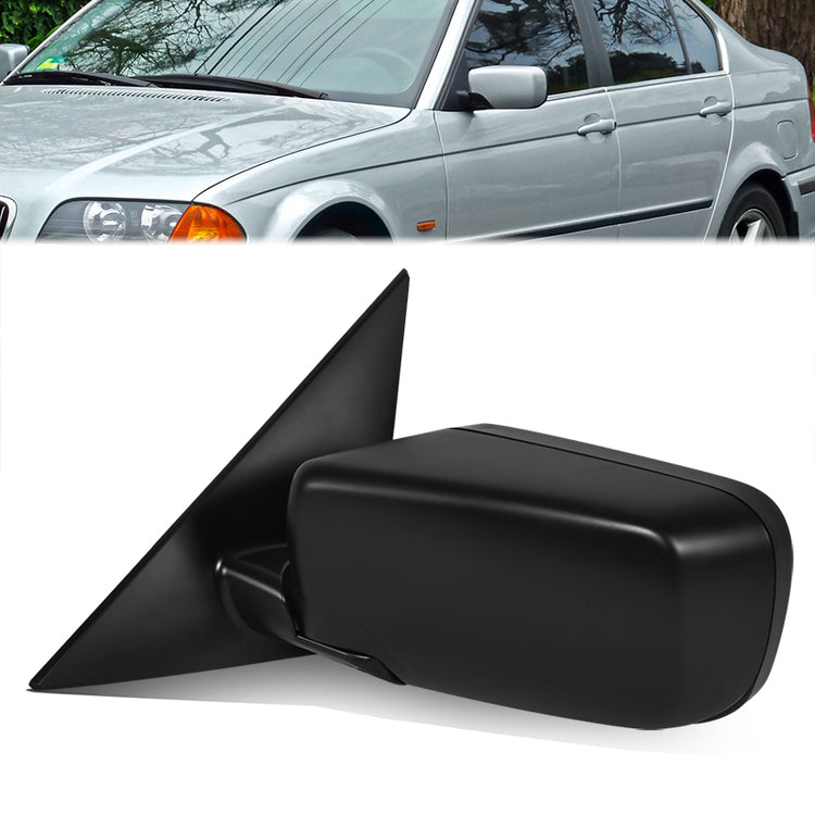 RETROVISOR MIRROR - OE STYLE - BMW 323I 99-06 - BMW 325I 01-04 - BMW 328I 99-00 - BMW 330I 01-04 - WITH POWER - DRIVER SIDE - PAINT TO MATCH - BLACK