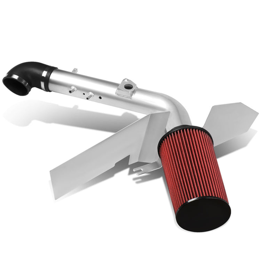 FILTRO DE AIRE ALTO FLUJO HEAT SHIELD - 00-04 TOYOTA TUNDRA 4.7L V8 / 01-04 SEQUOIA 4.7L V8 - ALUMINUM PIPING - SILVER