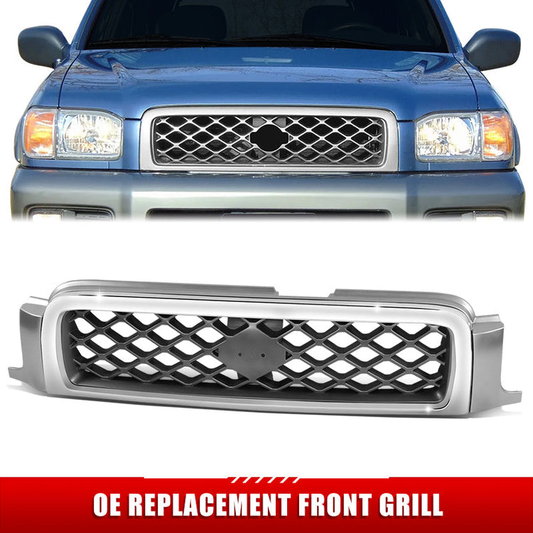 PARRILLA GRILLE - DS PATHFIND '96-'98/'99-'04/ GRILLE ASS'Y 99-01/ SILVER/DARK GRAY/ W/CHROME MOULDING (SE)//PARTS.NO,NI1200188//OEM NO,623102W807