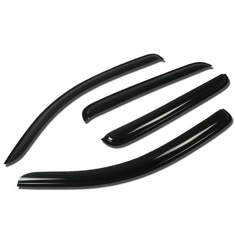 PROTECTOR DE VENTANA WINDOW VISORS - 05-15 TOYOTA TACOMAS - 4PCS - DOUBLE CAB - DARK SMOKE