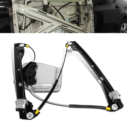 REGULADOR DE VENTANA WINDOW MOTORS & REGULATORS - METALLIC - 07-10 VOLKSWAGEN GOLF CITY/07-09 VOLKSWAGEN GTI/06-09 VOLKSWAGEN RABBIT - FITS 4-DR MODELS - METALLIC - BARE STEEL/PLASTIC