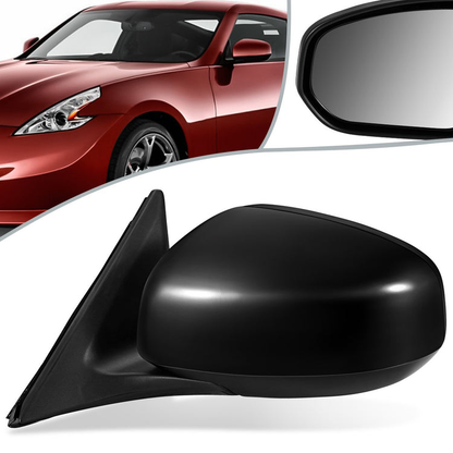 RETROVISOR MIRROR - OEM - 09-19 NISSAN 370Z - POWER ADJUST - PAINT BLACK