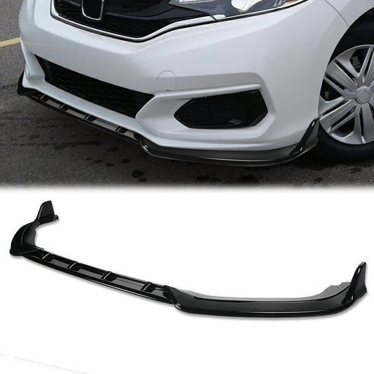 LIP FRONTAL 18-20 HONDA FIT - REQUIRES DRILLING BUMPER FOR INSTALLATION - 3PC - PAINTED GLOSS BLACK