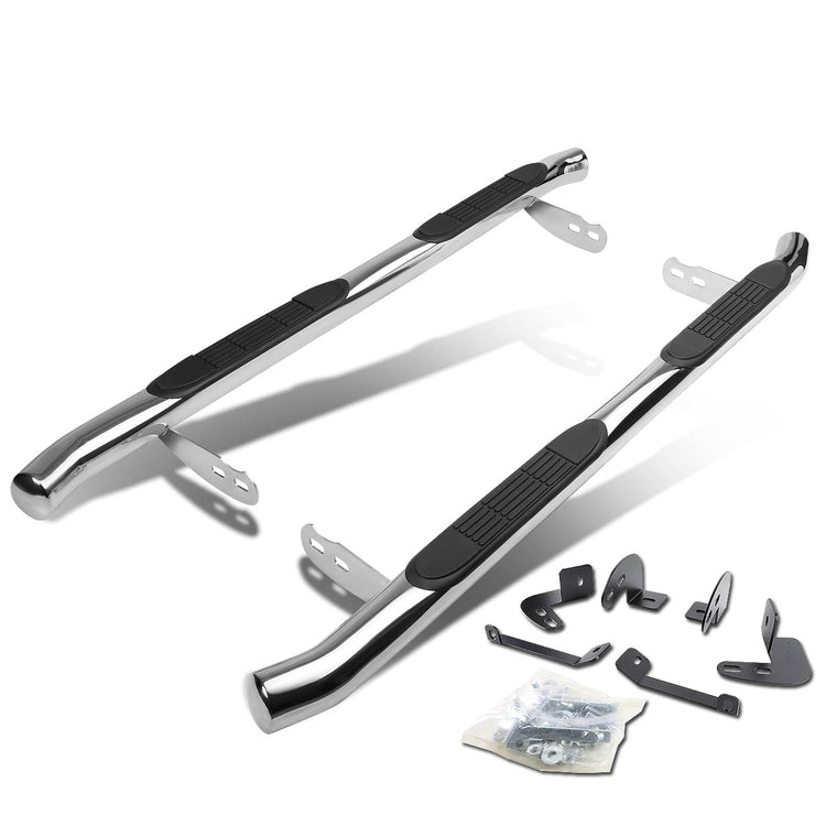ESTRIBOS 3" - ROUND - 45 DEG - 01-07 TOYOTA HIGHLANDER / 04-06 LEXUS RX330 - SILVER