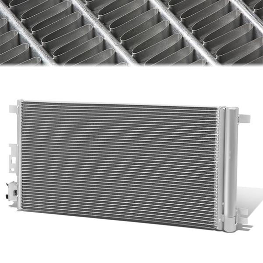 CONDENSADOR 04-12 CHEVROLET MALIBU / 05-10 PONTIAC G6 / 07-09 SATURN AURA - FITS L4 & V6 ENGINE MODELS - ALUMINIUM