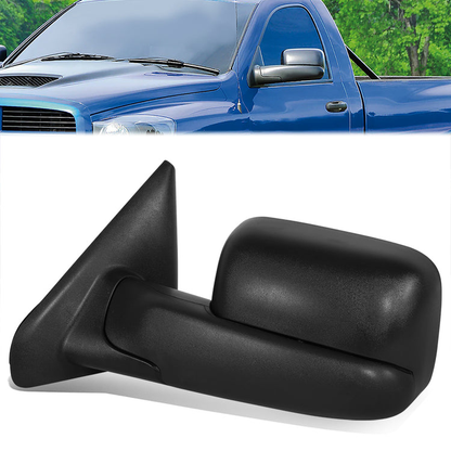 RETROVISOR MIRROR - OE STYLE - DODGE RAM 1500 PICKUP 02-09 - DODGE RAM 2500 PICKUP 02-09 - DODGE RAM 3500 PICKUP 02-09 - DRIVER SIDE - PAINT TO MATCH - BLACK