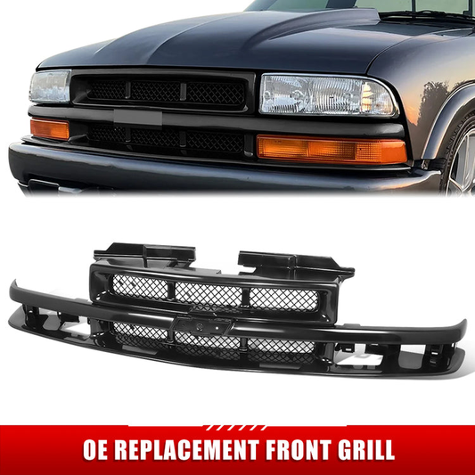 PARRILLA GRILLE - CV S10/SONAMA '94-'97/'98-'04/ GRILLE ASS'Y 98-04/ MAT-DARK AGRENT (PTM)/ W/MESH W/O SPORT (S10)(2D/LS)/ (EXCEPT XTREME)//PARTS.NO,GM1200418//OEM NO,12472710