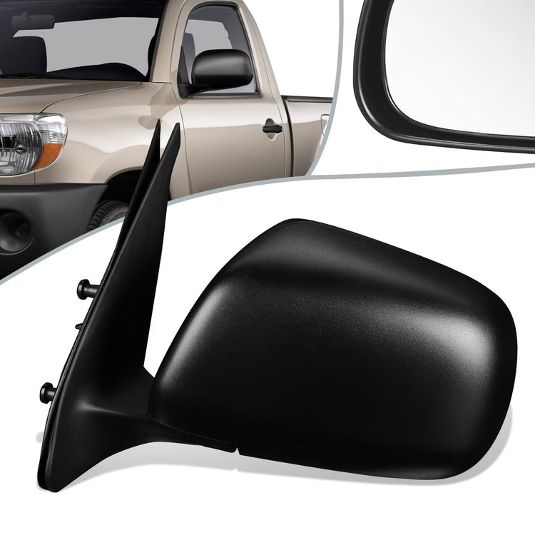 RETROVISOR MIRROR - OEM - 05-11 TOYOTA TACOMA - MANUAL - TEXTURED - BLACK - LEFT