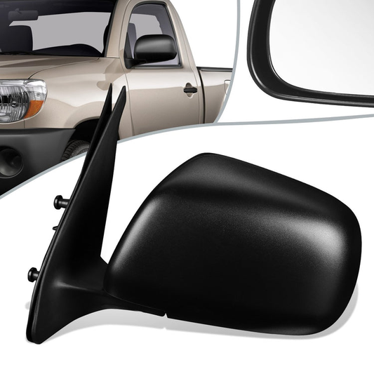 RETROVISOR MIRROR - OEM - 05-11 TOYOTA TACOMA - MANUAL - TEXTURED - BLACK - LEFT