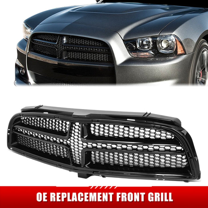 PARRILLA GRILLE - DG CHARGR '11-'14/ GRILLE ASS'Y/ MAT-BLACK (SRT-8)
