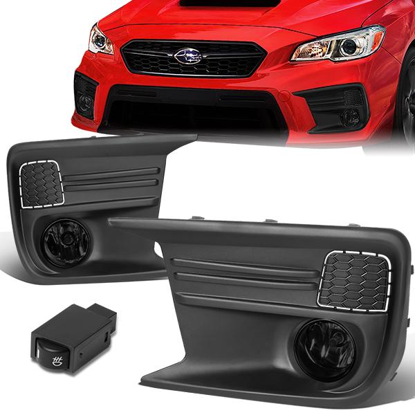 FAROS DE NIEBLA 18-19 SUBARU WRX - WITH SWITCH, BEZEL - SMOKE