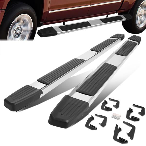 ESTRIBOS 6" - 07-21 TOYOTA TUNDRA - CREWMAX - CHROME / BLACK