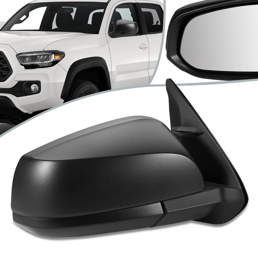 RETROVISOR MIRROR - OEM - 16-19 TOYOTA TACOMA - POWERED - HEATED - FOLDING - TEXTURED - RIGHT - BLACK