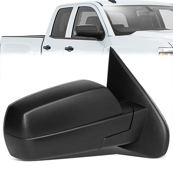 RETROVISORES EXTENDIBLES TOWING MIRROR - 14-18 CHEVY SILVERADO 1500, GMC SIERRA 1500 / 15-18 CHEVY SILVERADO 2500HD, 3500HD, GMC SIERRA 2500HD, 3500HD - RIGHT - POWERED W/HEATED - BLACK